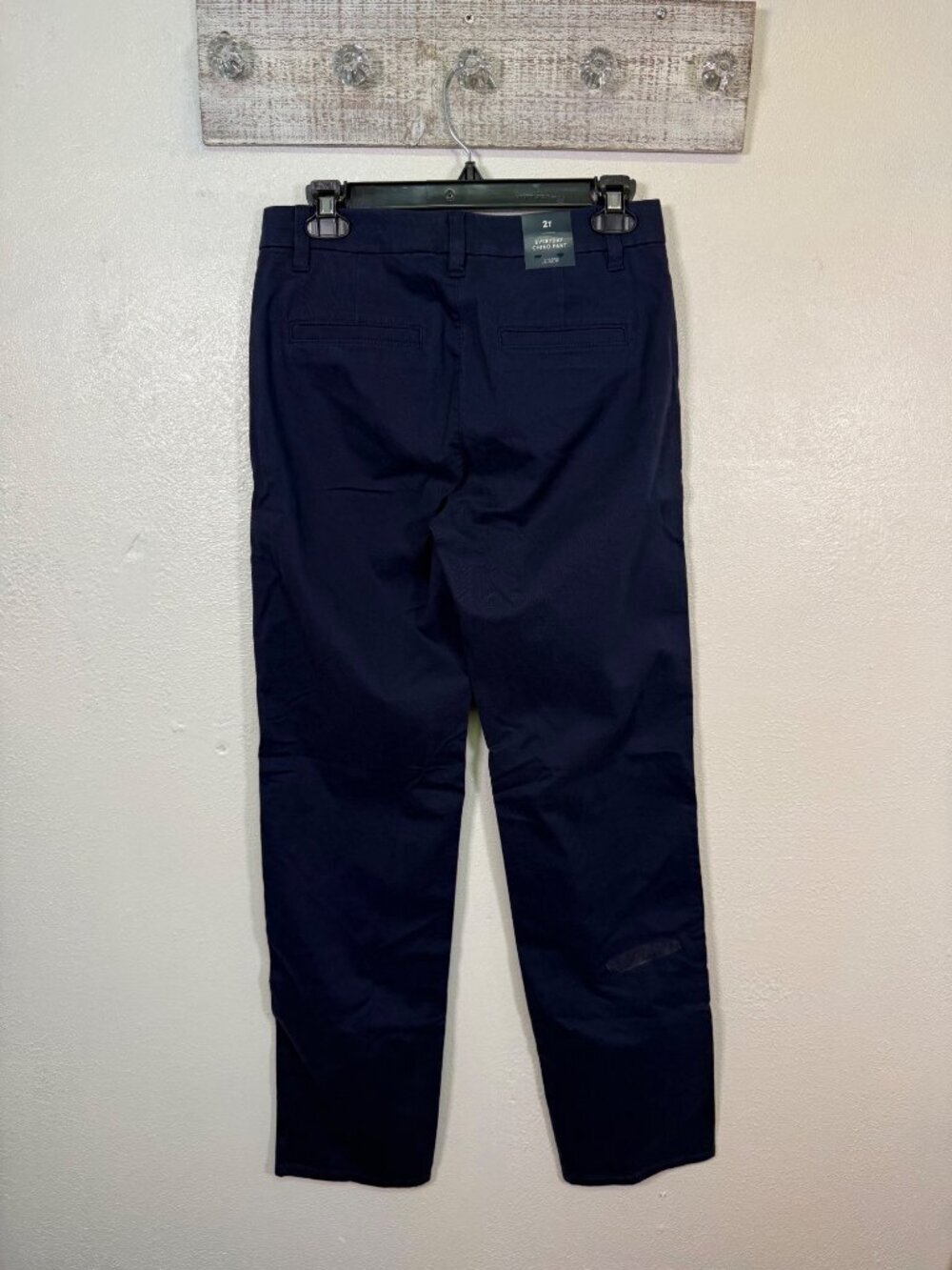 J. Crew Factory Tall Everyday Chino Pant Size 2 Tall Navy Blue Preppy Academia - Picture 3 of 13
